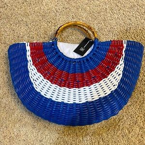 NWT INC International Concepts Red, White and Blue Patriotic Election Day Tote